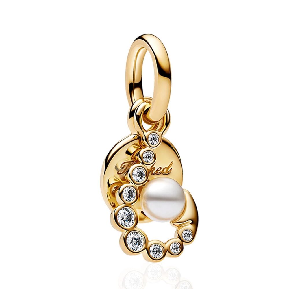 2870 Gold Plated Sunrise Medallion Charm for 925 Sterling Silver Charm